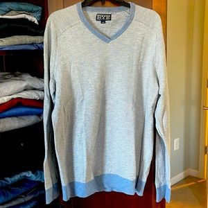 Rye Brand Size L Thermal Sweater. Blue.